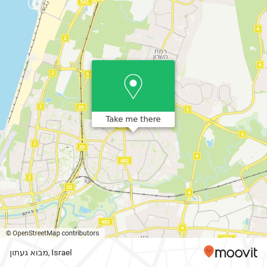 מבוא געתון map