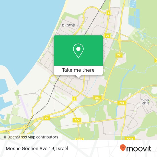 Карта Moshe Goshen Ave 19