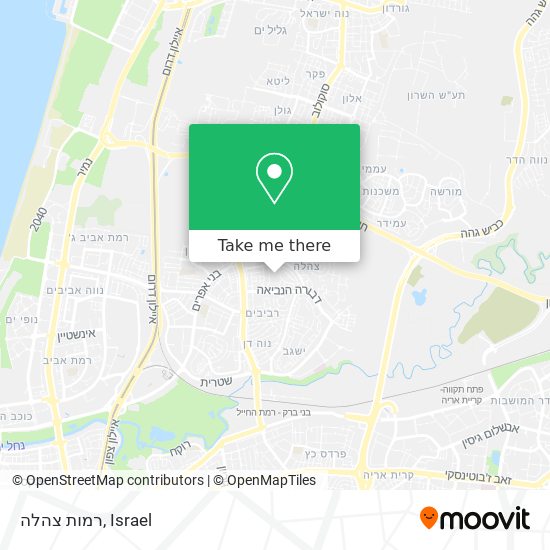 רמות צהלה map