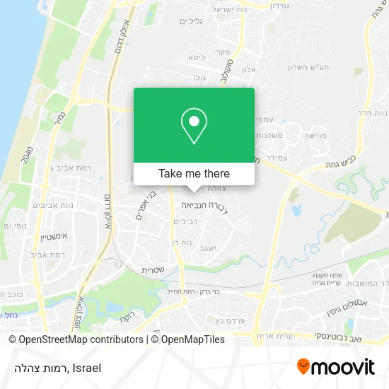 Карта רמות צהלה