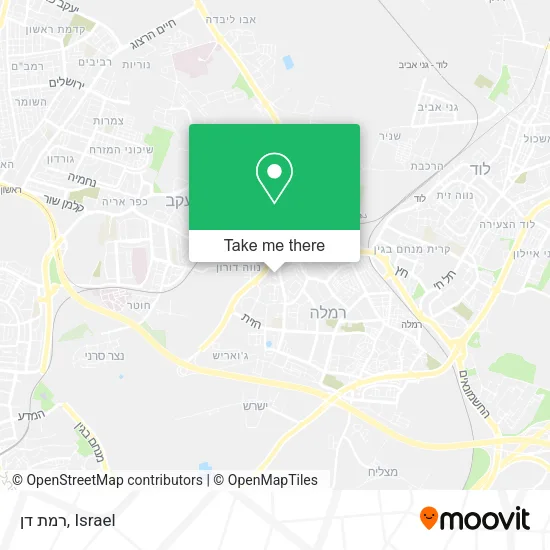 Карта רמת דן