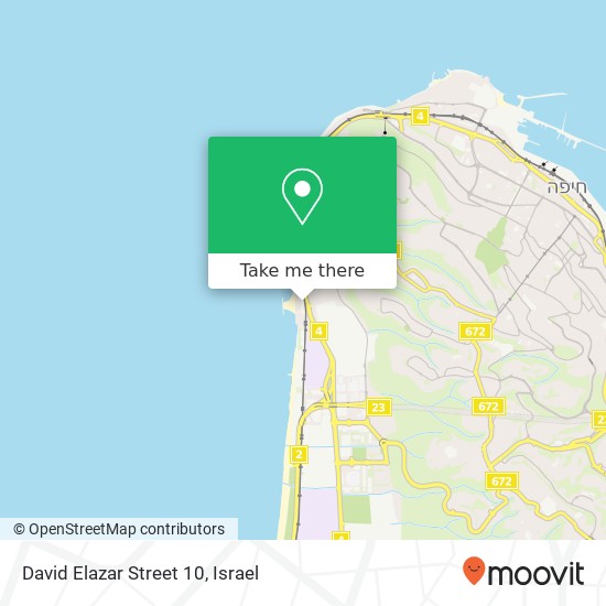 David Elazar Street 10 map