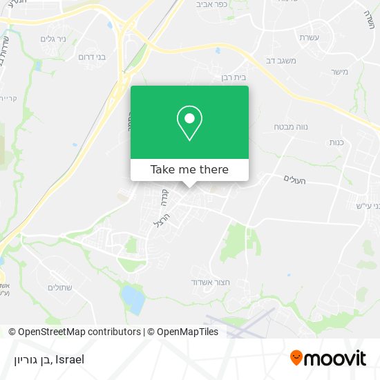 Карта בן גוריון