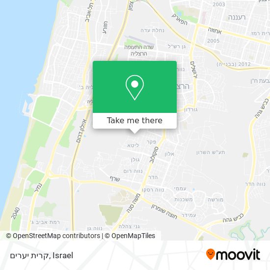 קרית יערים map