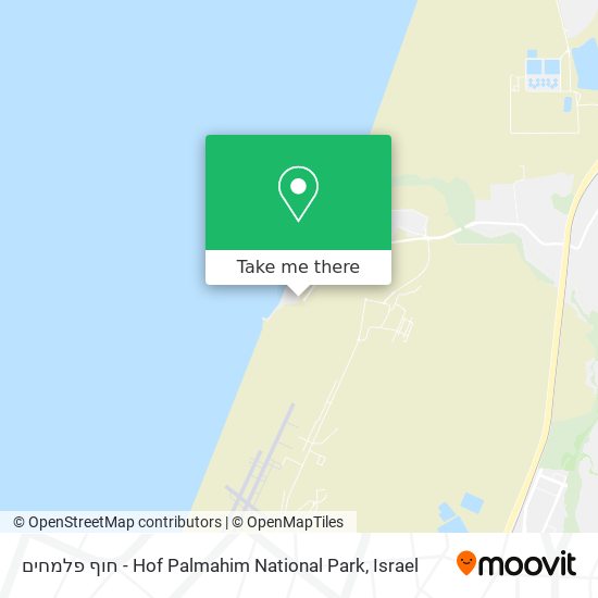 חוף פלמחים - Hof Palmahim National Park map