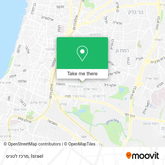 Карта מרכז לטניס