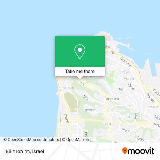 Карта רח הסנה 8א