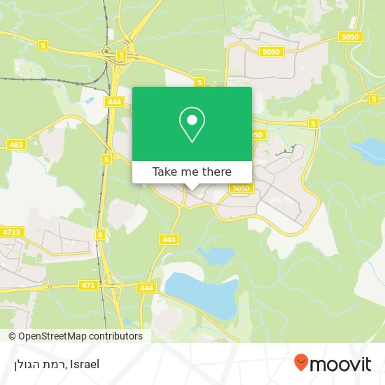 רמת הגולן map