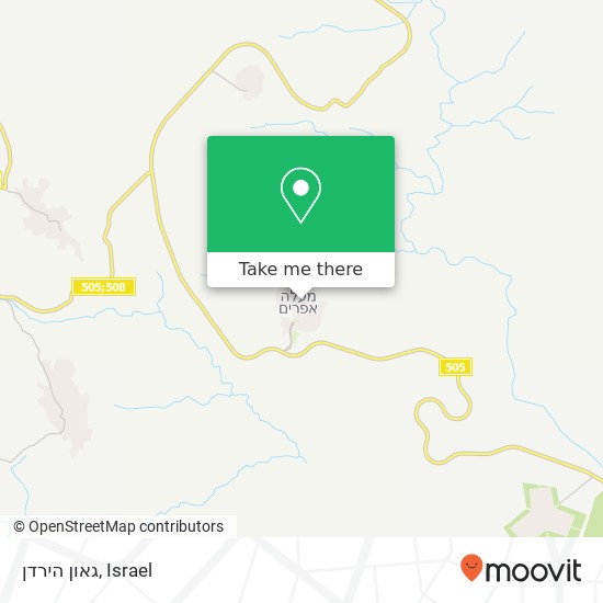 Карта גאון הירדן