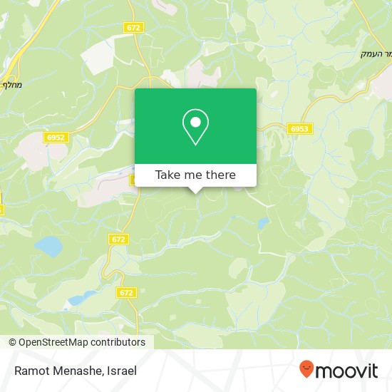 Ramot Menashe map