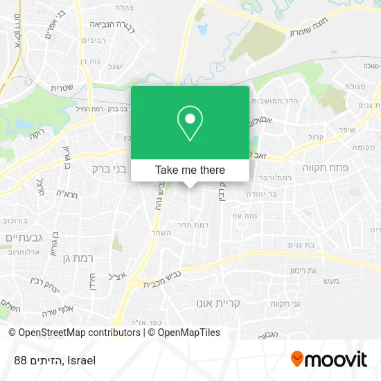 הזיתים 88 map