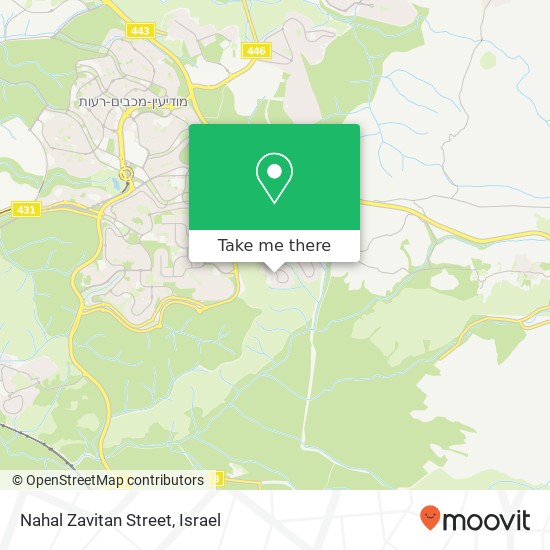 Карта Nahal Zavitan Street