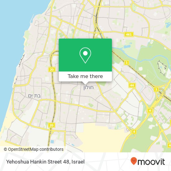 Карта Yehoshua Hankin Street 48