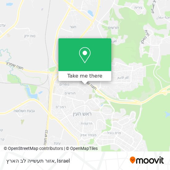 אזור תעשייה לב הארץ map