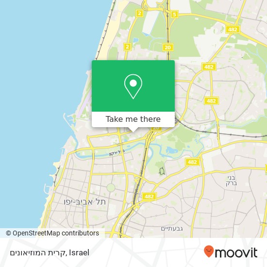 קרית המוזיאונים map