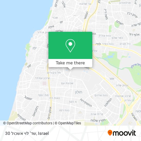 שד' לוי אשכול 30 map