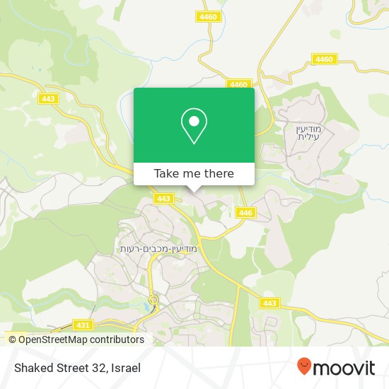 Shaked Street 32 map