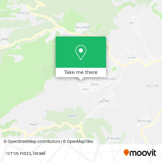 כנסת מרדכי map