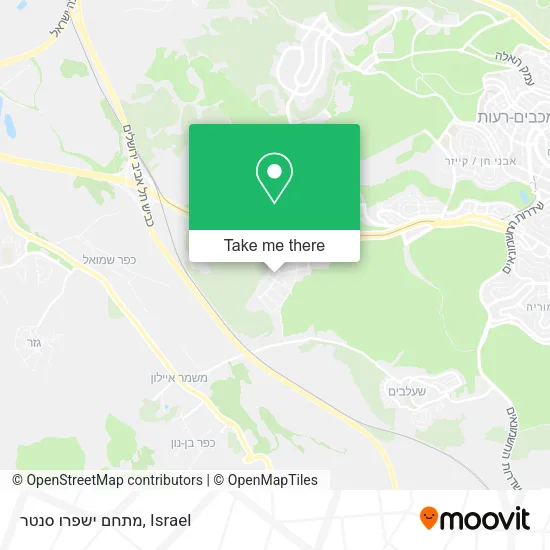 Карта מתחם ישפרו סנטר