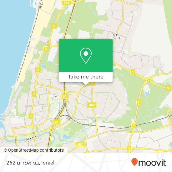 בני אפרים 262 map