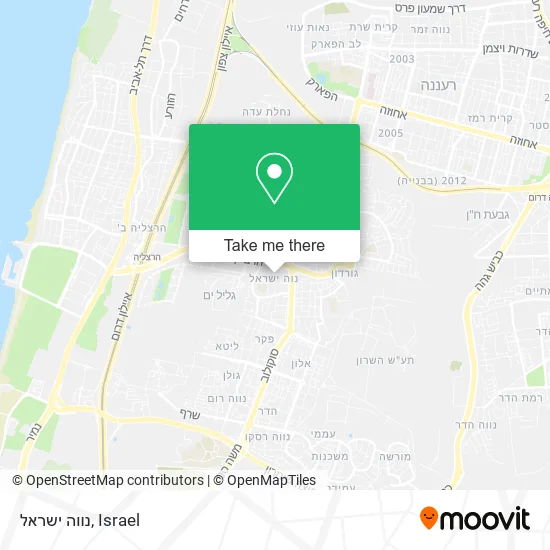 Карта נווה ישראל
