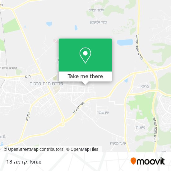 קדמה 18 map