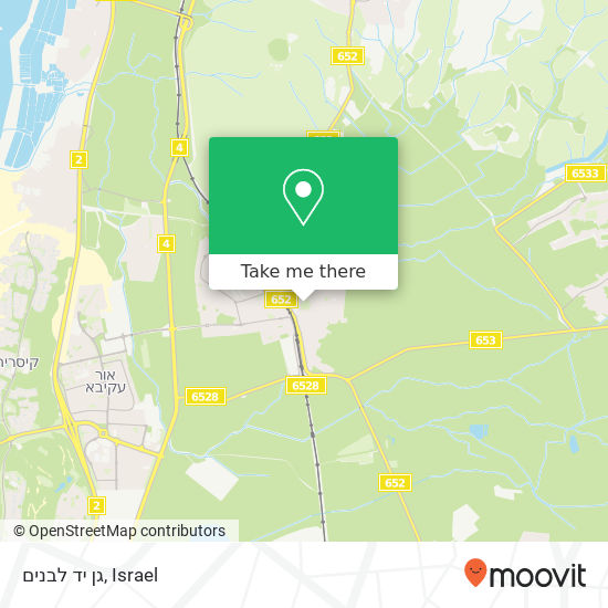 גן יד לבנים map