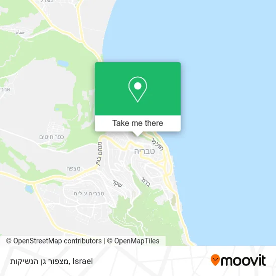 Карта מצפור גן הנשיקות