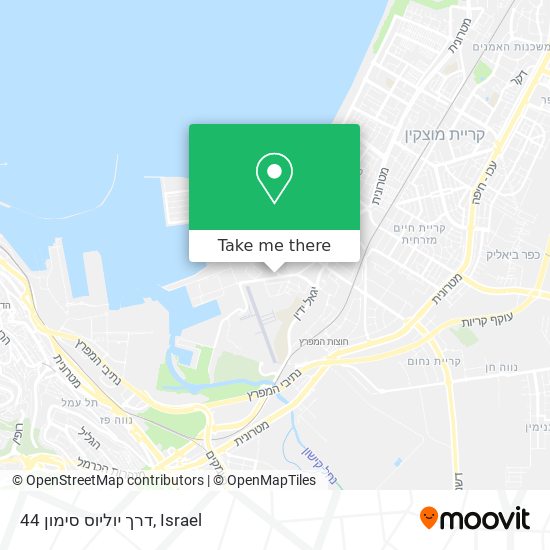 דרך יוליוס סימון 44 map