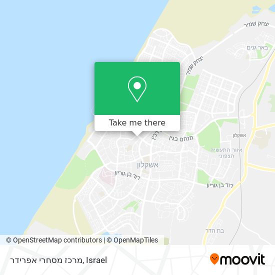 מרכז מסחרי אפרידר map