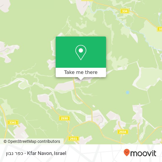 Карта כפר נבון - Kfar Navon