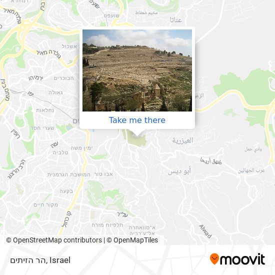 Карта הר הזיתים