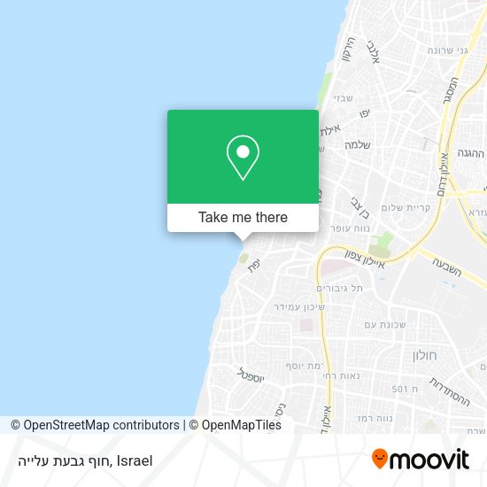חוף גבעת עלייה map