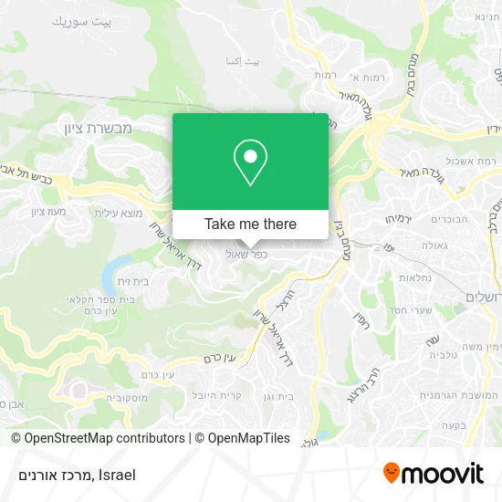 Карта מרכז אורנים