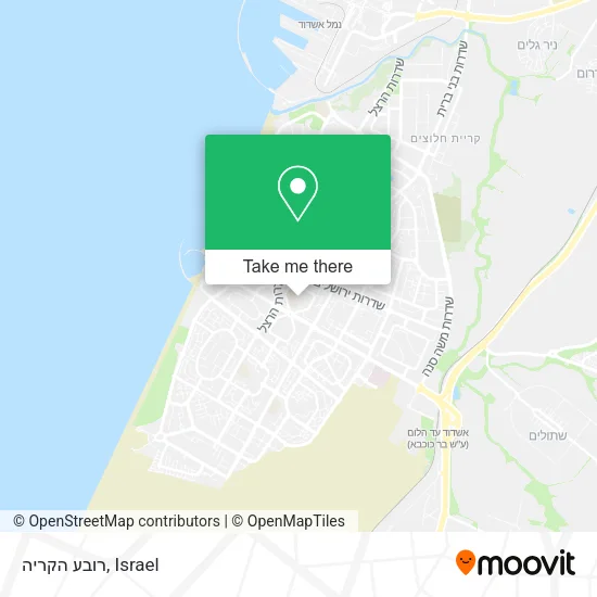 Карта רובע הקריה