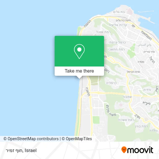 Карта חוף זמיר