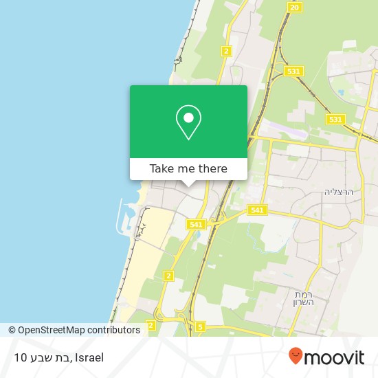 בת שבע 10 map