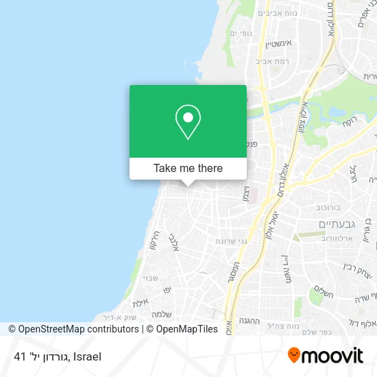 Карта גורדון יל' 41