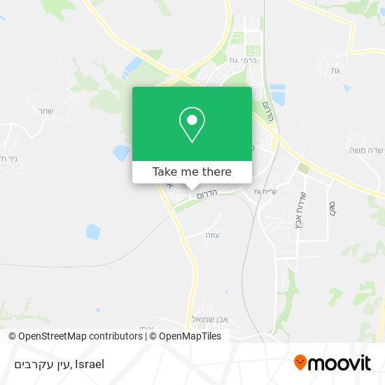 עין עקרבים map