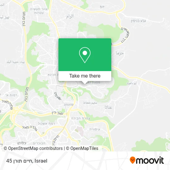 Карта חיים תורן 45