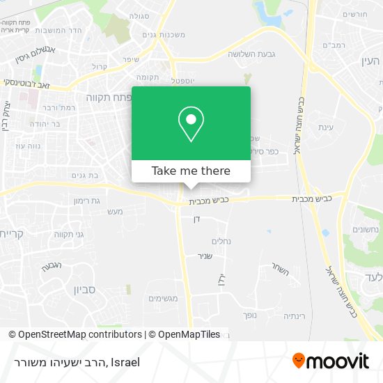 הרב ישעיהו משורר map