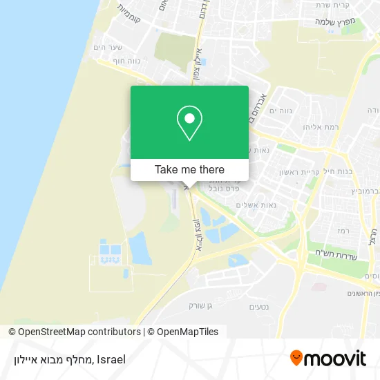 Карта מחלף מבוא איילון