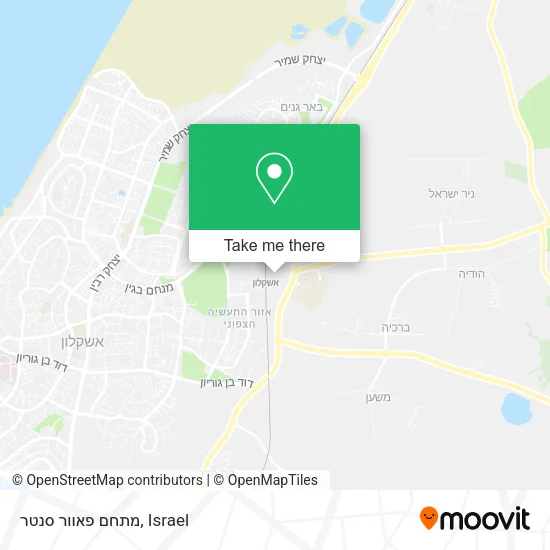 Карта מתחם פאוור סנטר