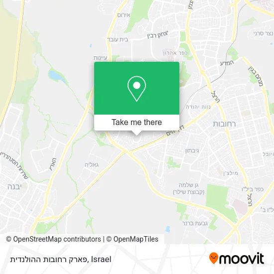 Карта פארק רחובות ההולנדית