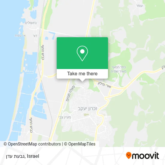 Карта גבעת עדן