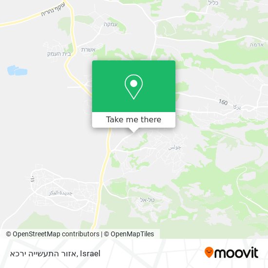 אזור התעשייה ירכא map