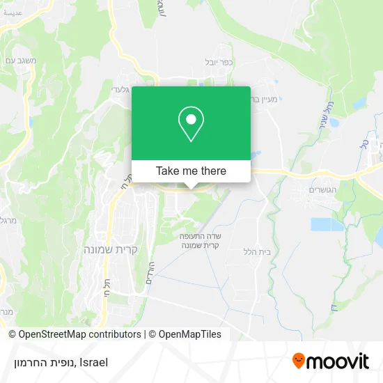 Карта נופית החרמון
