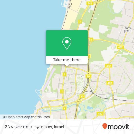 שדרות קרן קימת לישראל 2 map