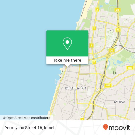 Yermiyahu Street 16 map