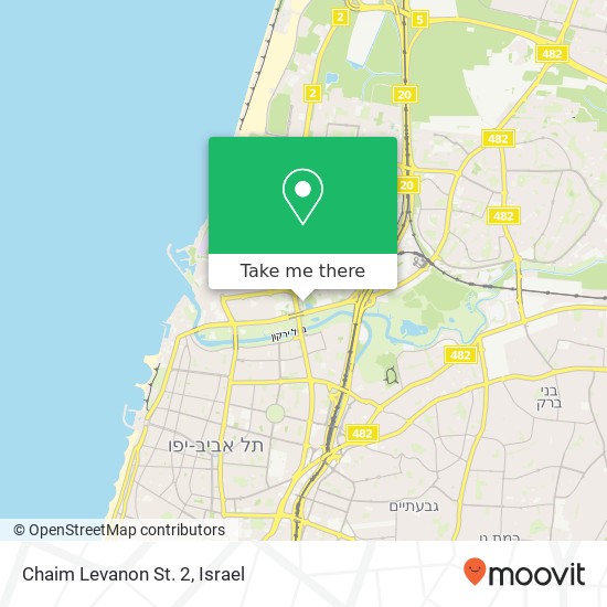 Chaim Levanon St. 2 map